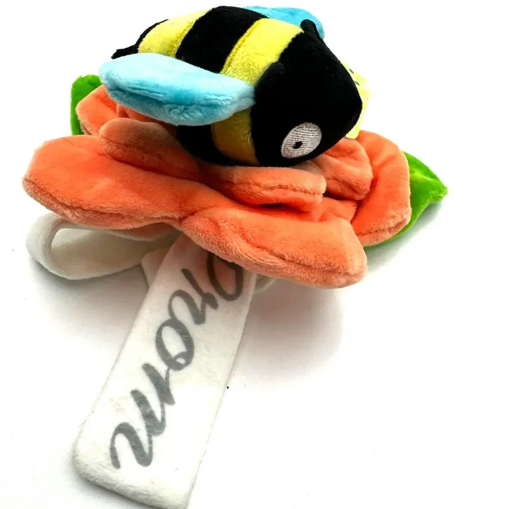 BARK BOX | NEW Bee Mine Corsage‎ Medium Plush Wearable Dog Toy Crinkle Squeaker